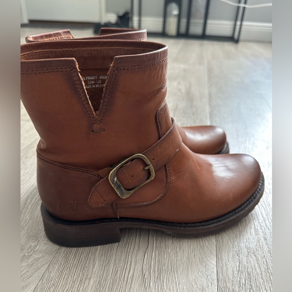 Brown Leather Ankle Boots